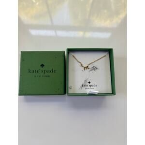 Kate Spade One in a Million Gold Necklace "M" in Box